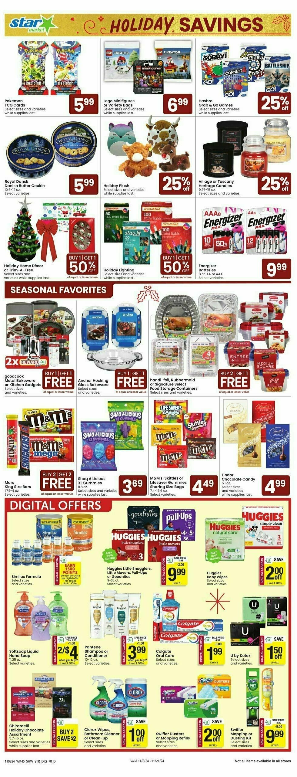 Star Market Weekly Ad from November 8