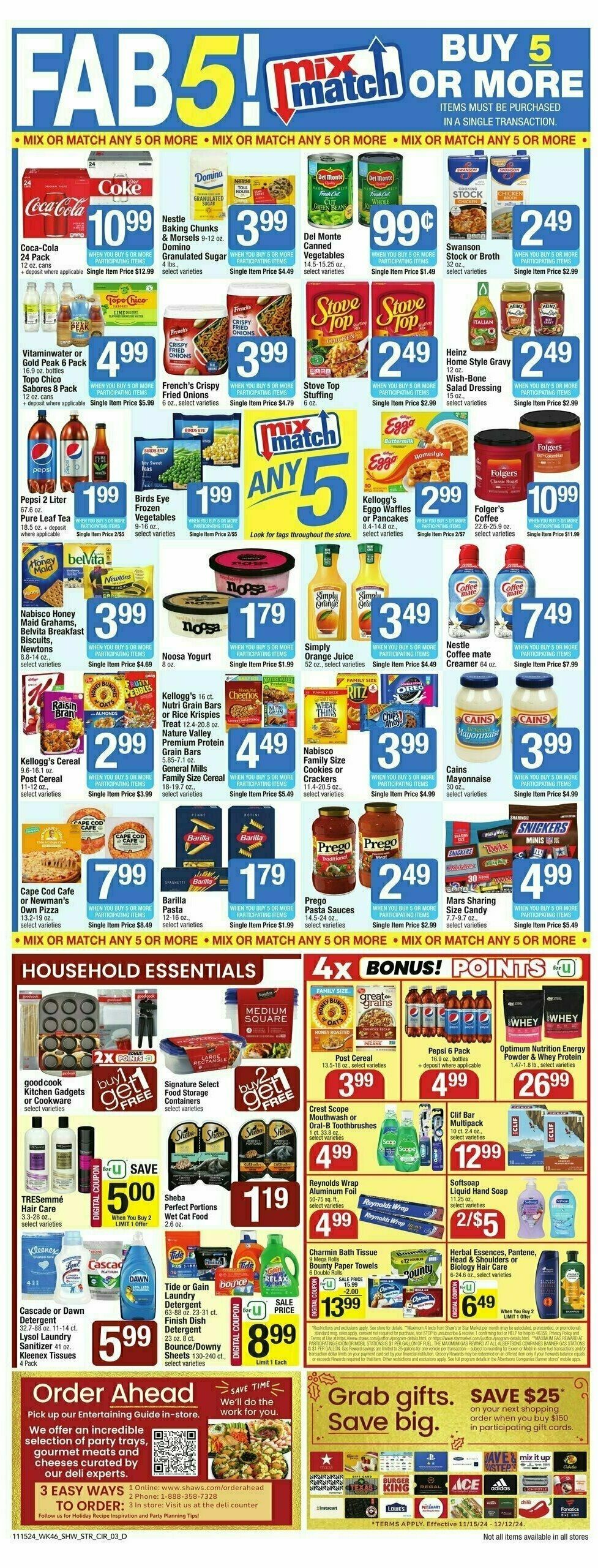 Star Market Weekly Ad from November 15