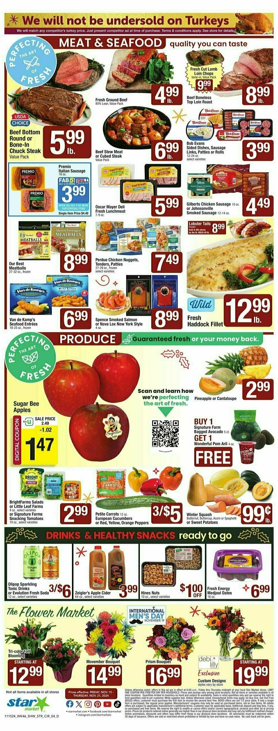 Star Market Weekly Ad from November 15