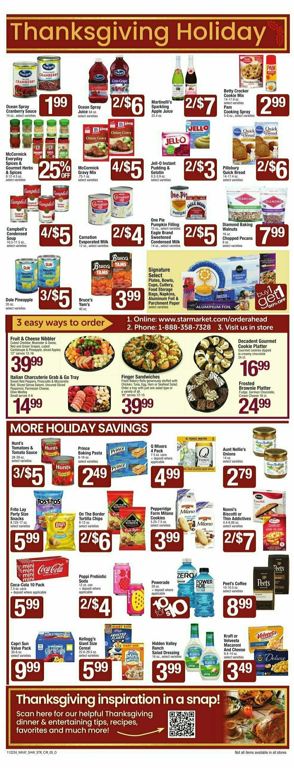 Star Market Weekly Ad from November 22