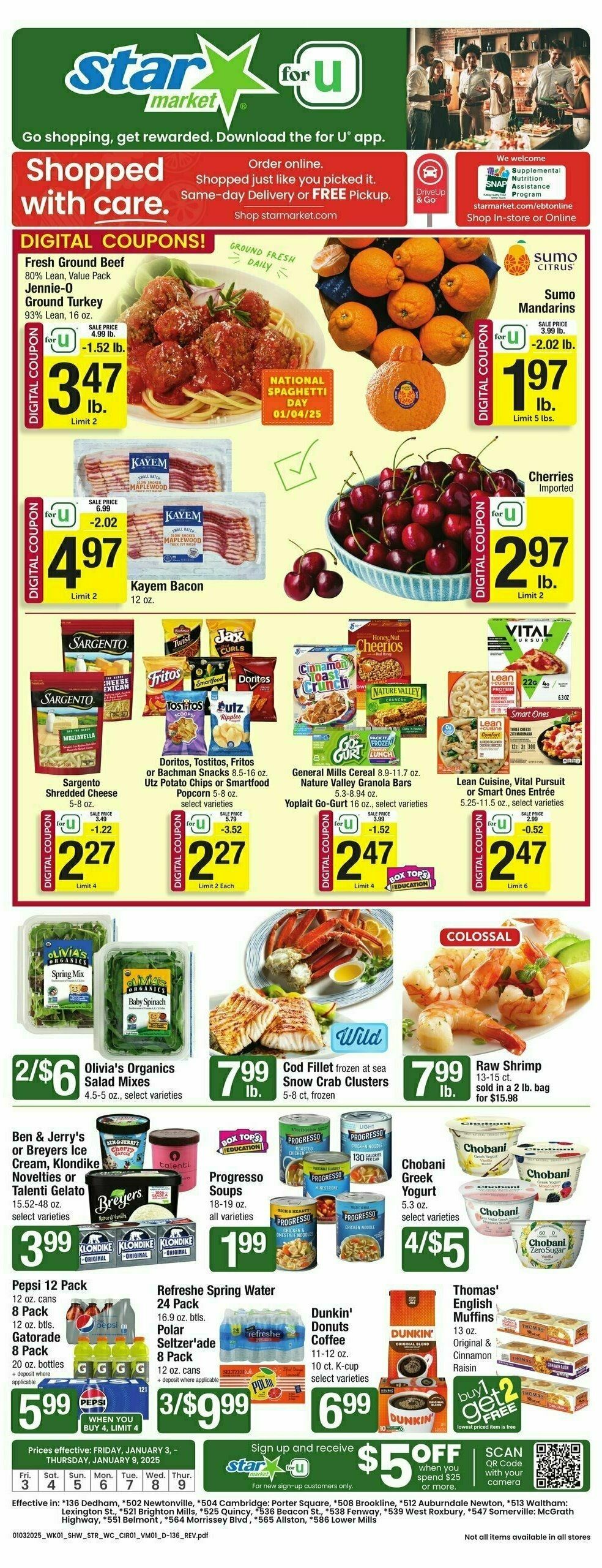 Star Market Weekly Ad from January 3