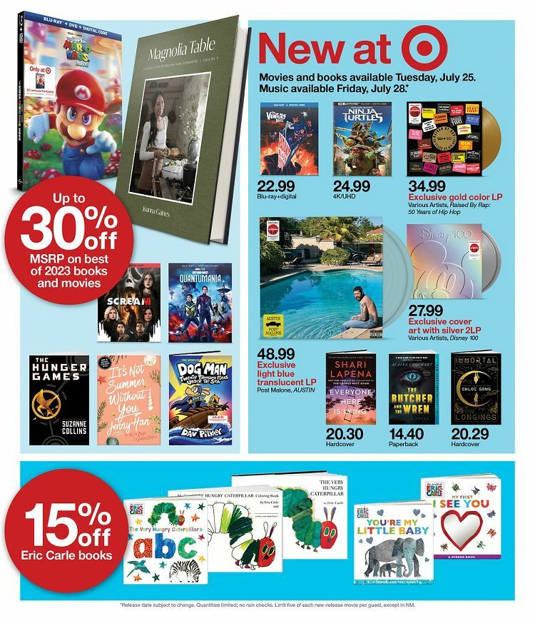 Target Weekly Ad from July 23