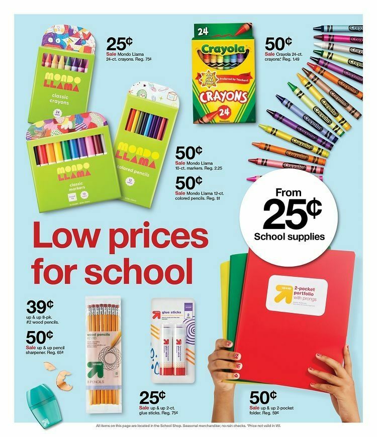 Target Weekly Ad from August 27