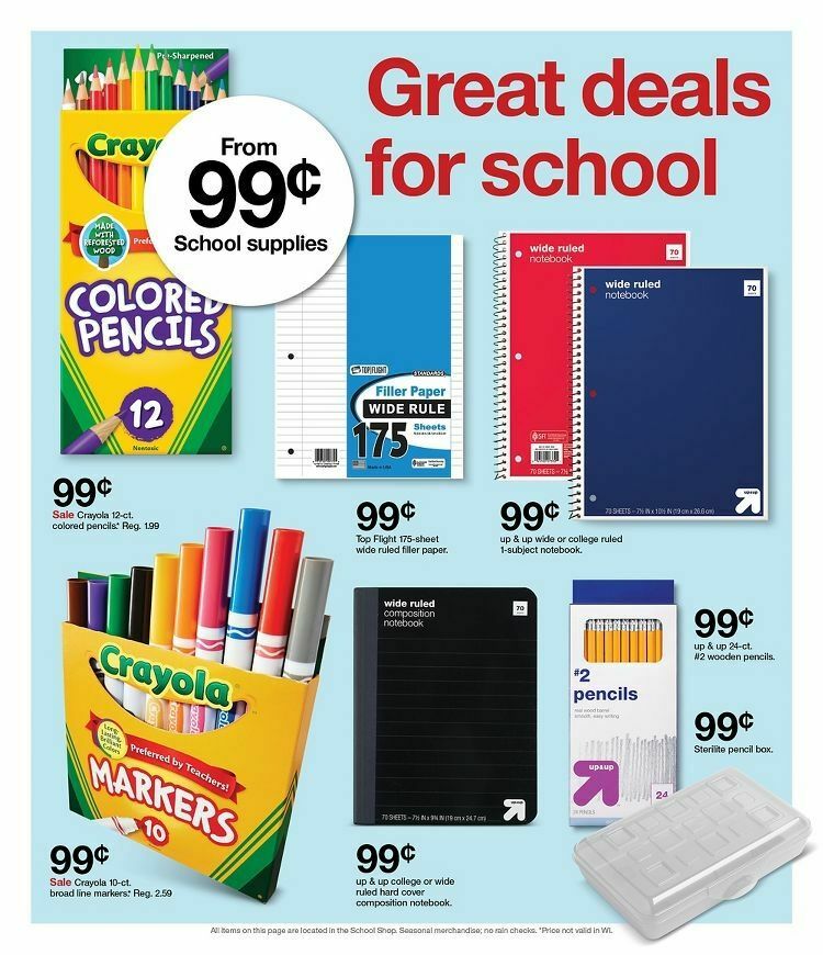 Target Weekly Ad from August 27