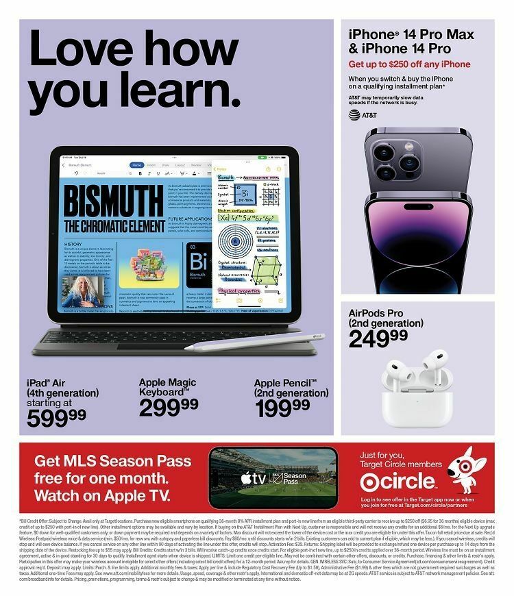 Target Weekly Ad from August 27