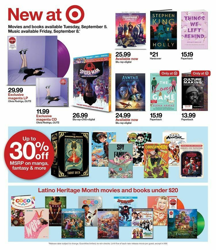 Target Weekly Ad from September 3