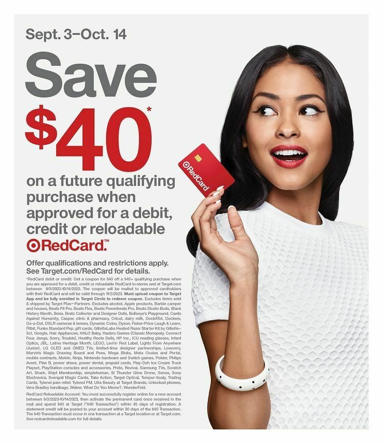 Target Weekly Ad from September 3