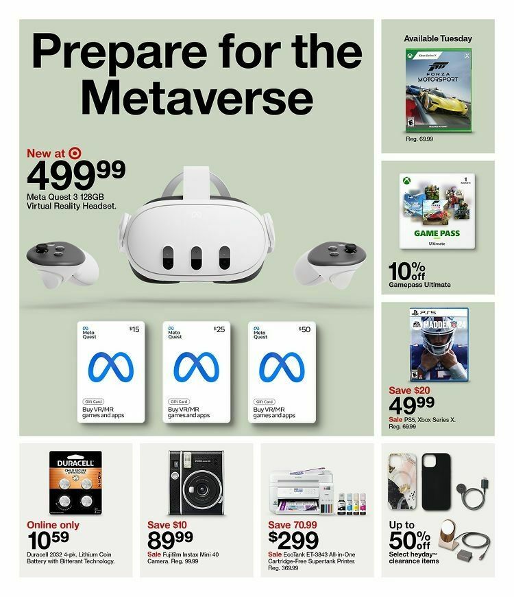 Target Weekly Ad from October 8