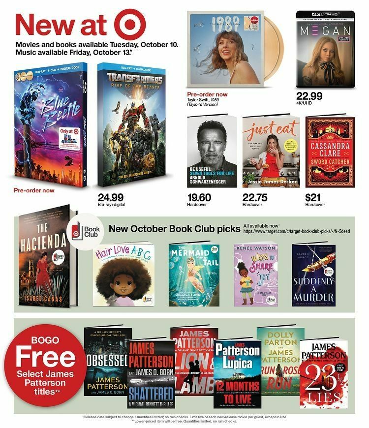 Target Weekly Ad from October 8