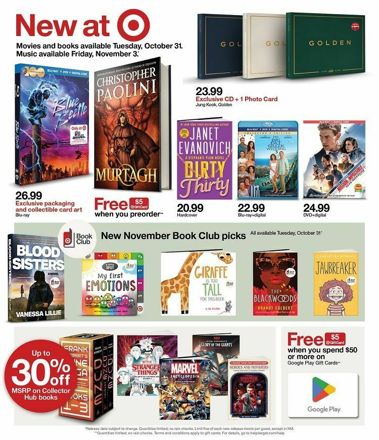 Target Weekly Ad from October 29