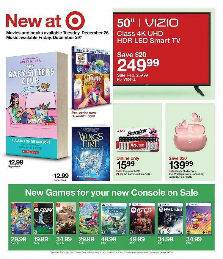 Target Weekly Ad from December 25