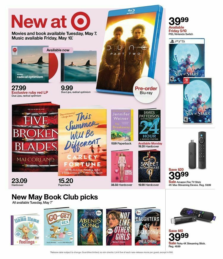 Target Weekly Ad from May 5