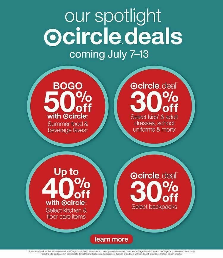 Target Weekly Ad from July 7