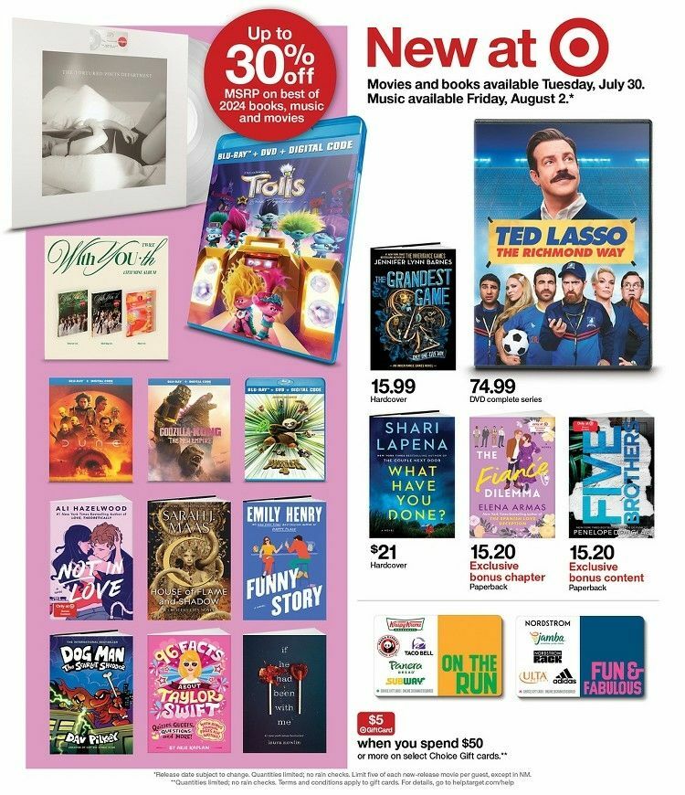 Target Weekly Ad from July 28