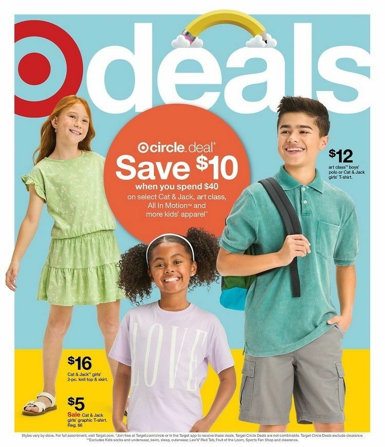 Target Weekly Ad from August 4