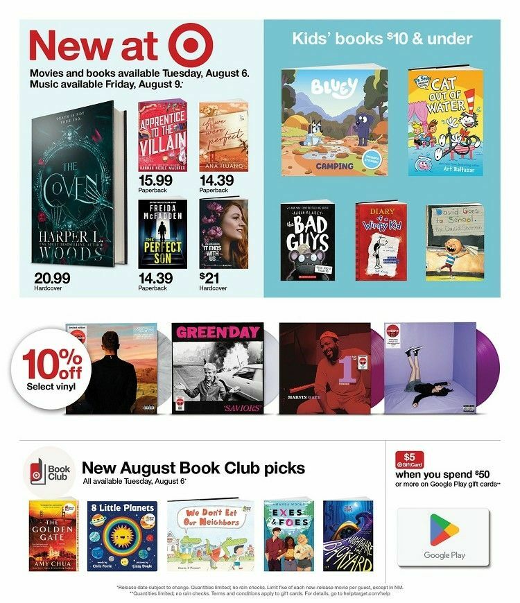 Target Weekly Ad from August 4