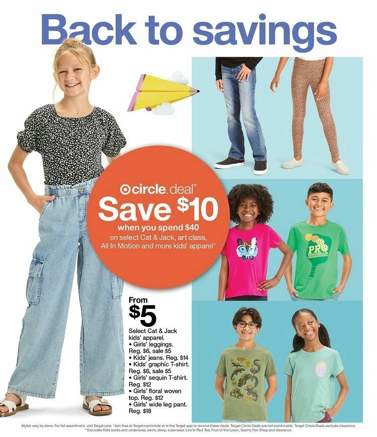 Target Weekly Ad from August 4