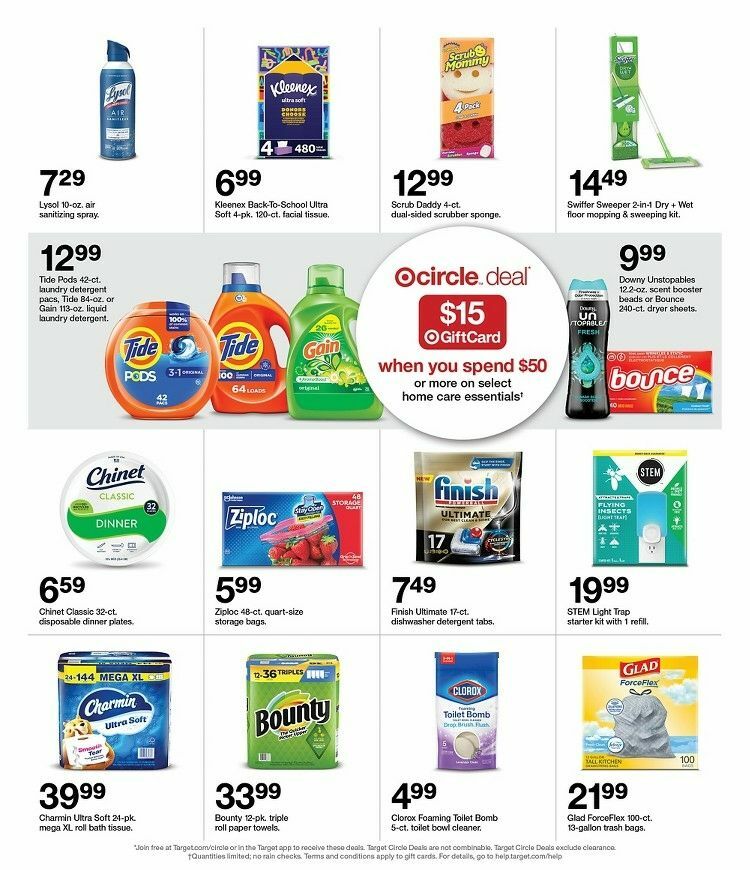 Target Weekly Ad from August 4