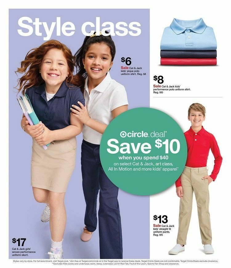 Target Weekly Ad from August 4