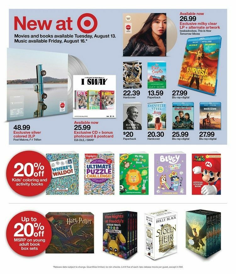 Target Weekly Ad from August 11