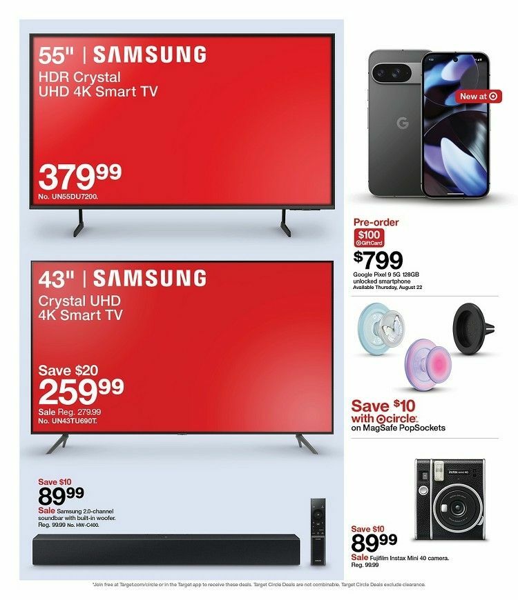 Target Weekly Ad from August 18