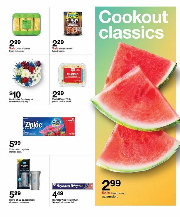 Target Weekly Ad from August 25