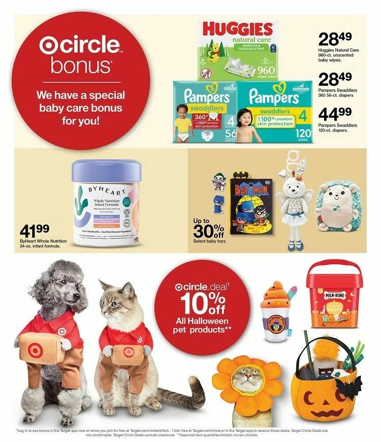 Target Weekly Ad from September 8