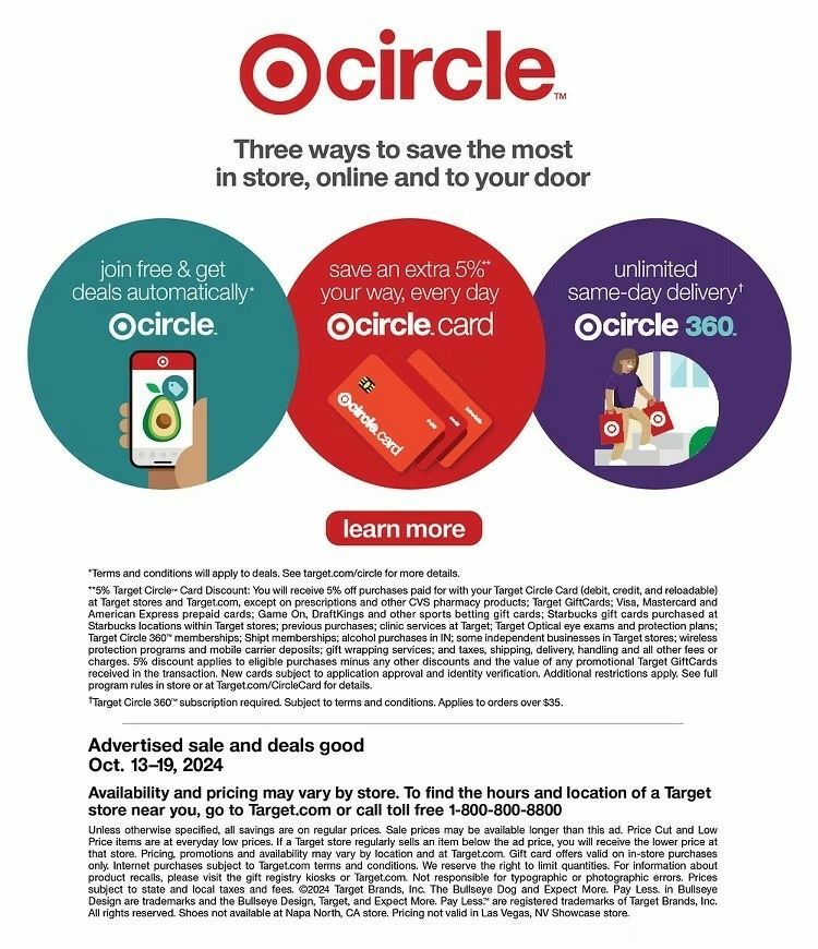 Target Weekly Ad from October 13