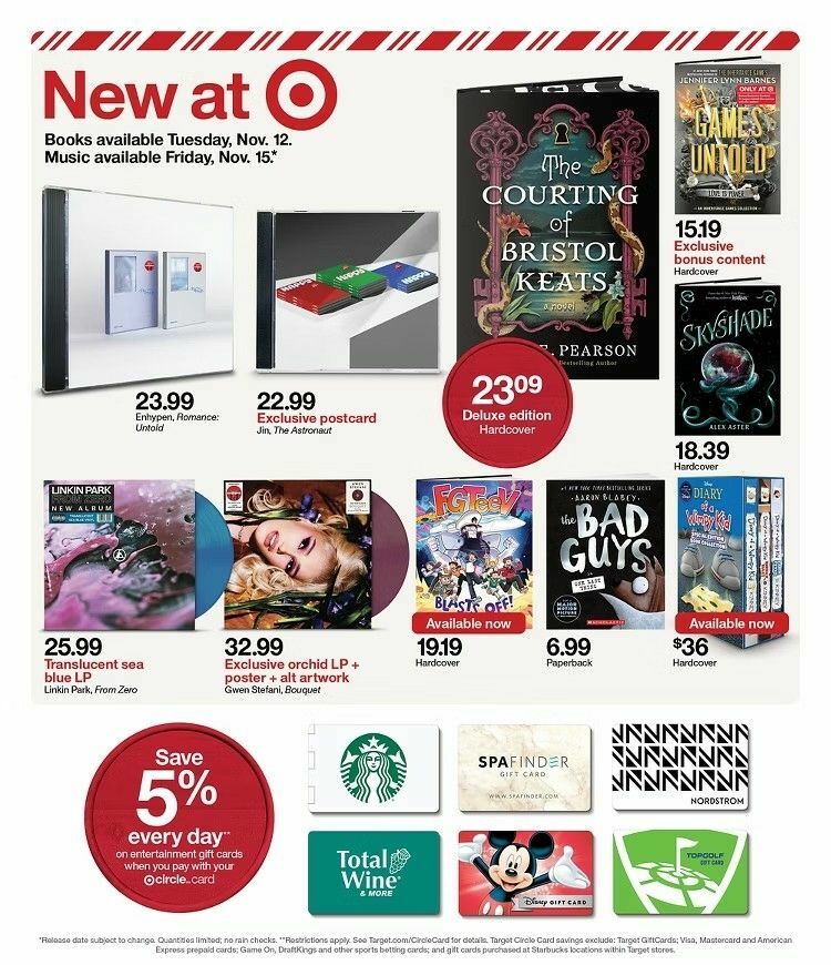 Target Weekly Ad from November 10