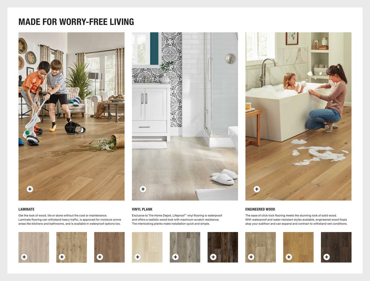 The Home Depot Flooring & Tile Trends Weekly Ad from January 18