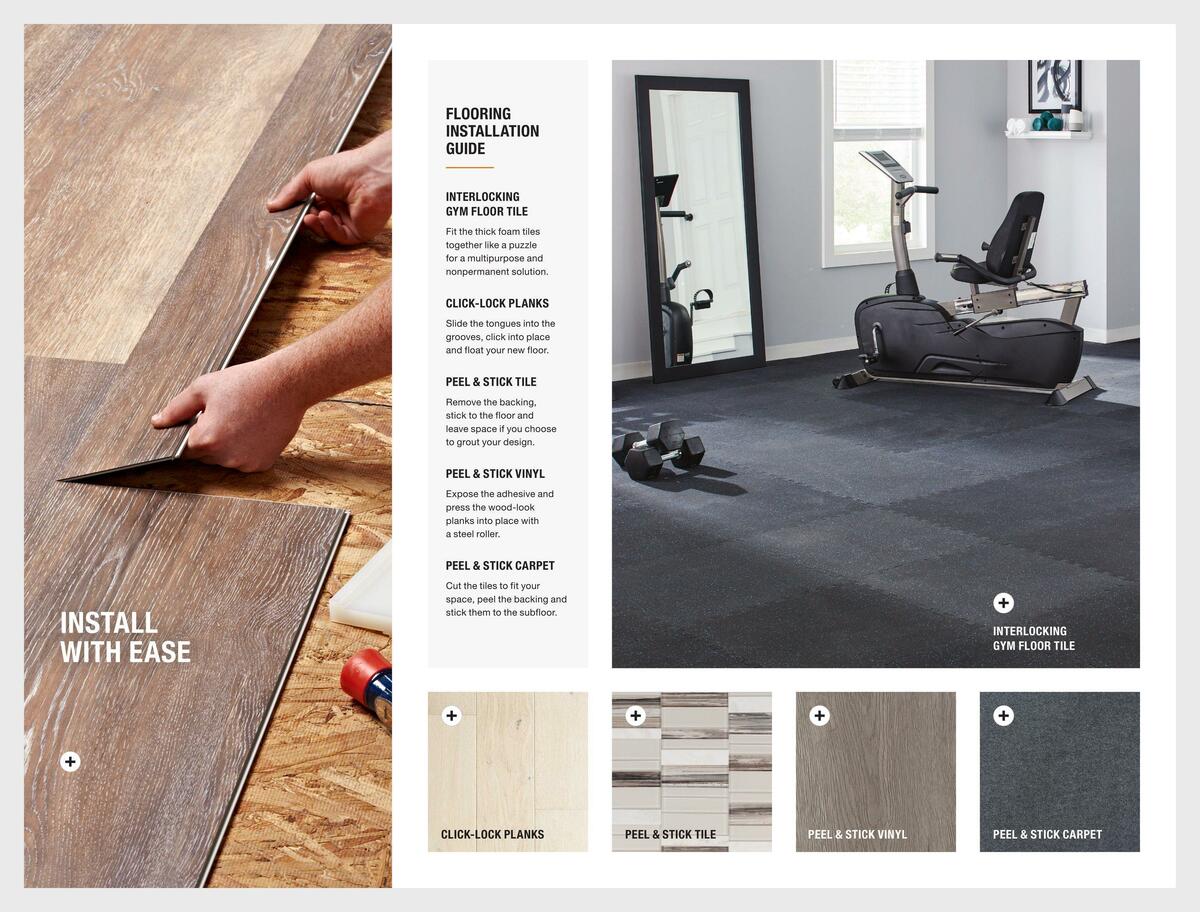 The Home Depot Flooring & Tile Trends Weekly Ad from January 18