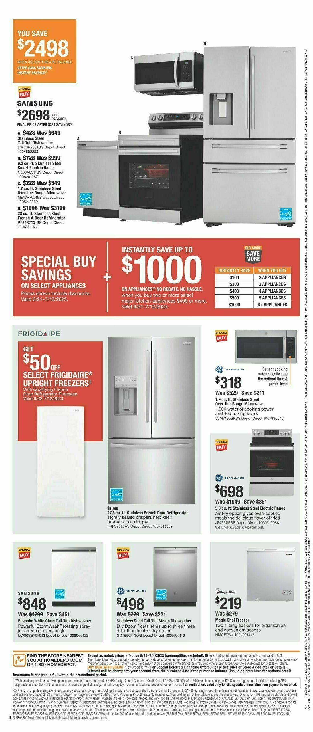 The Home Depot Red, White & Blue Weekly Ad from June 22