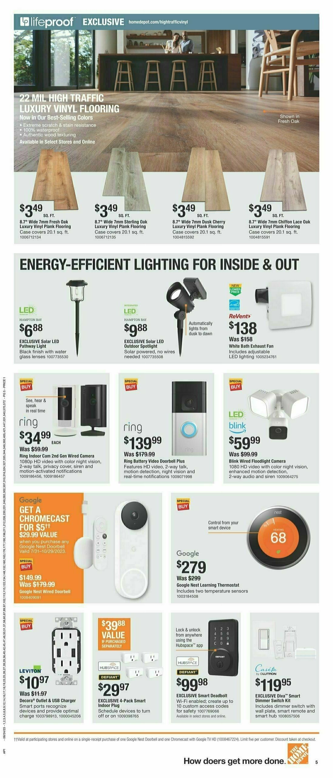 The Home Depot Weekly Ad from August 24