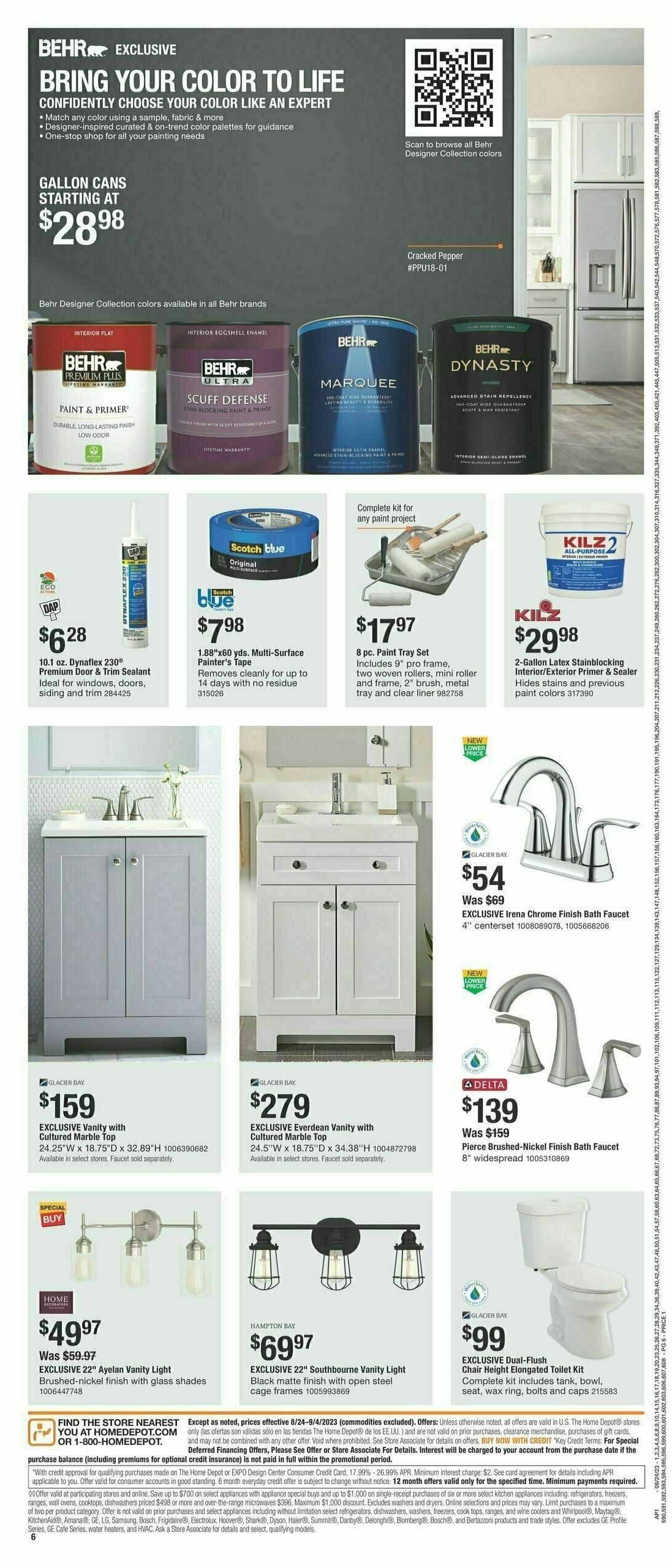 The Home Depot Weekly Ad from August 24