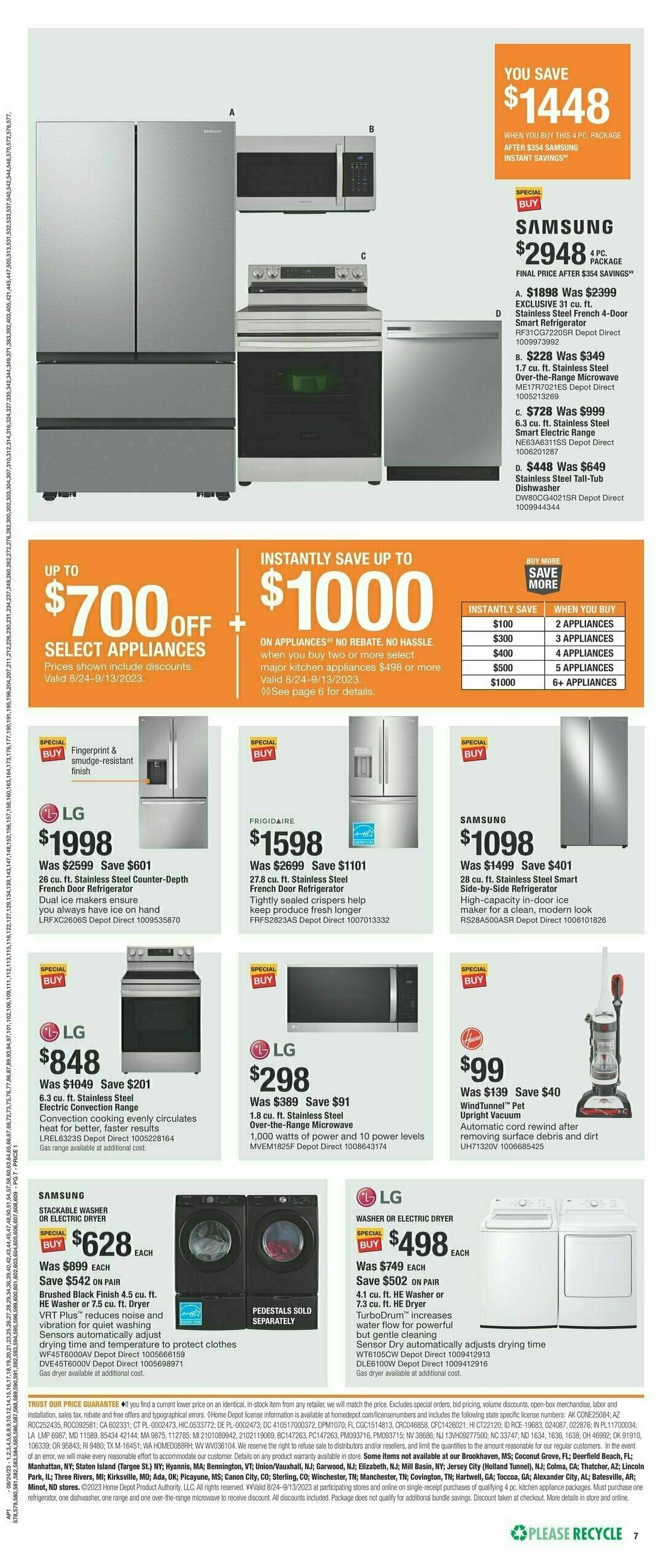 The Home Depot Weekly Ad from August 24