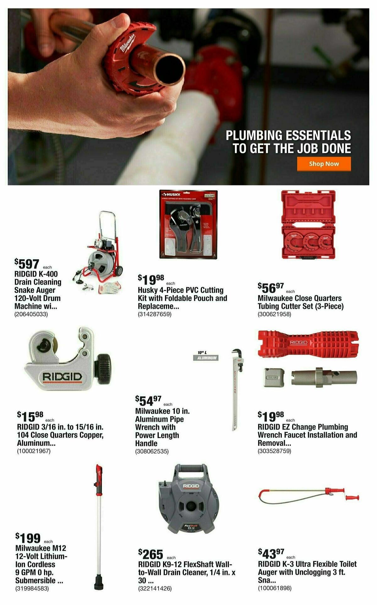 The Home Depot Pro Weekly Ad from September 11