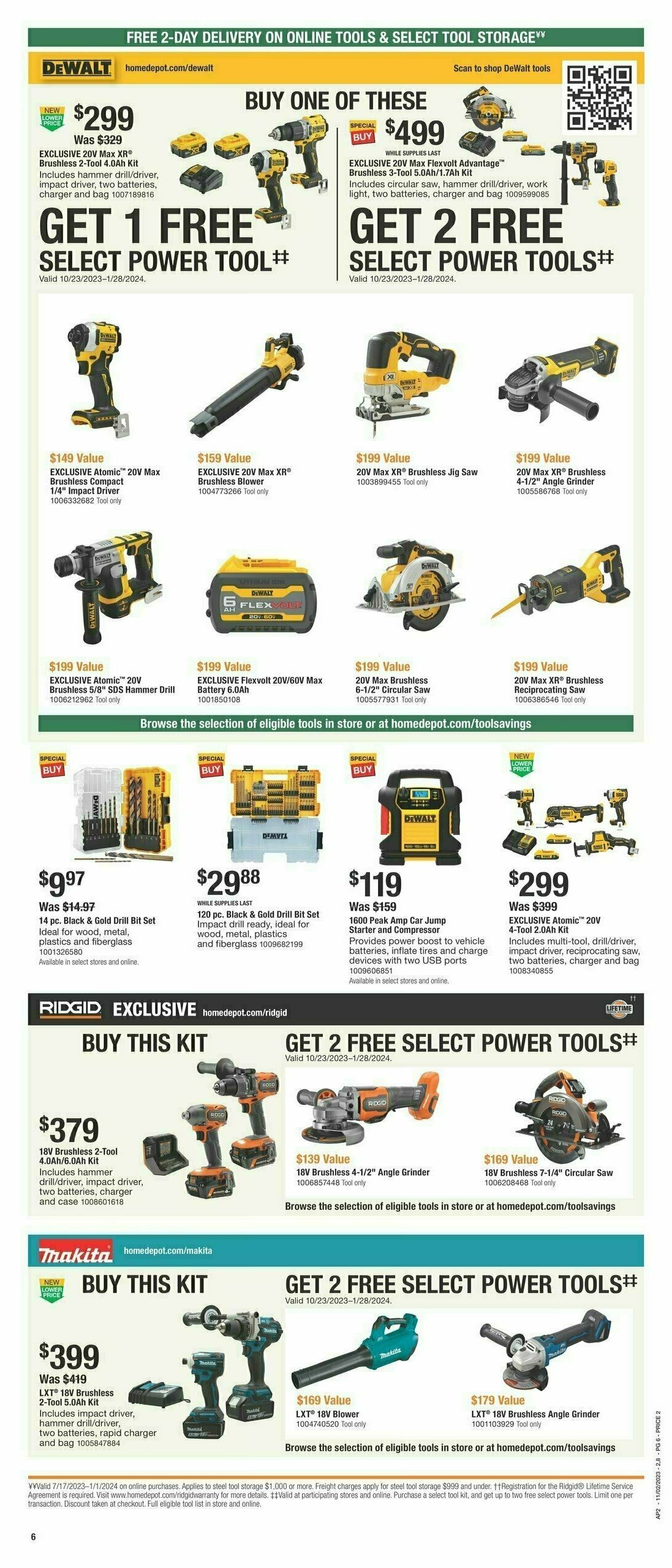 The Home Depot Weekly Ad from November 2