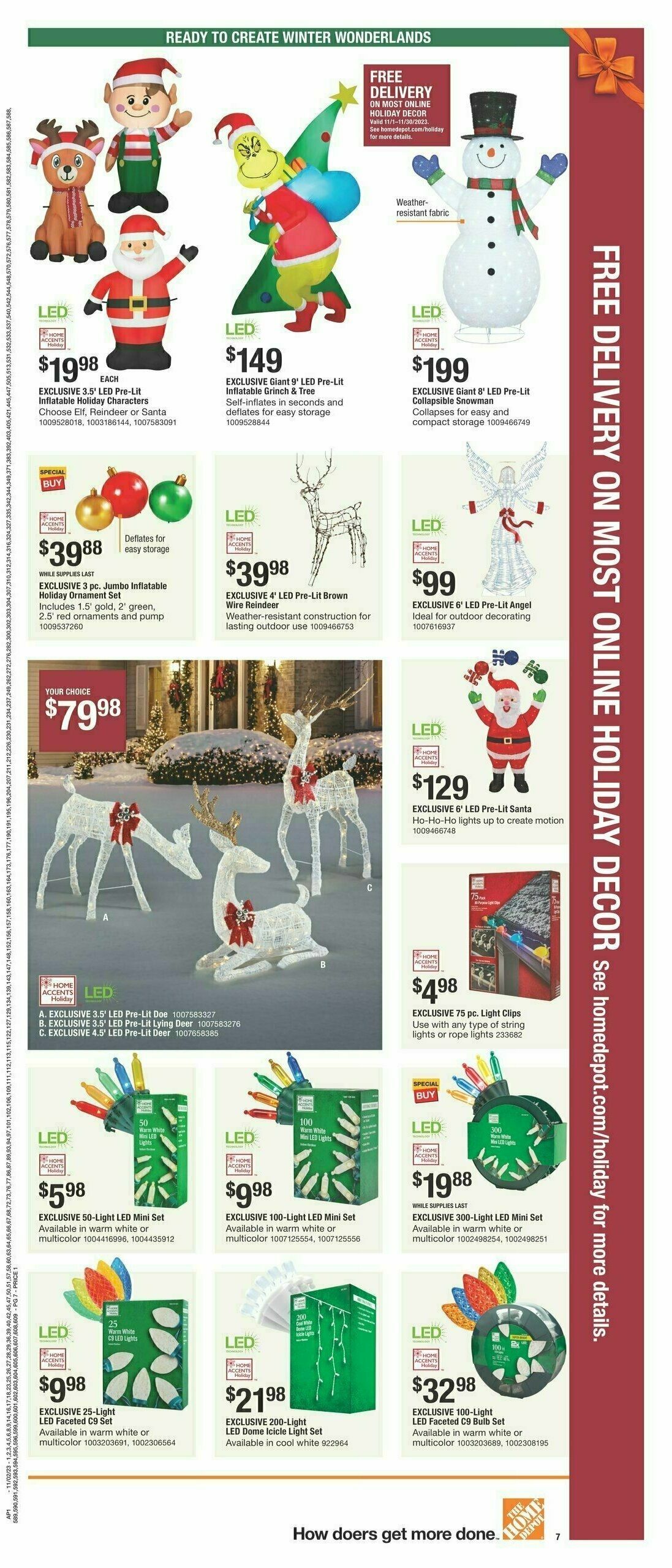 The Home Depot Weekly Ad from November 2