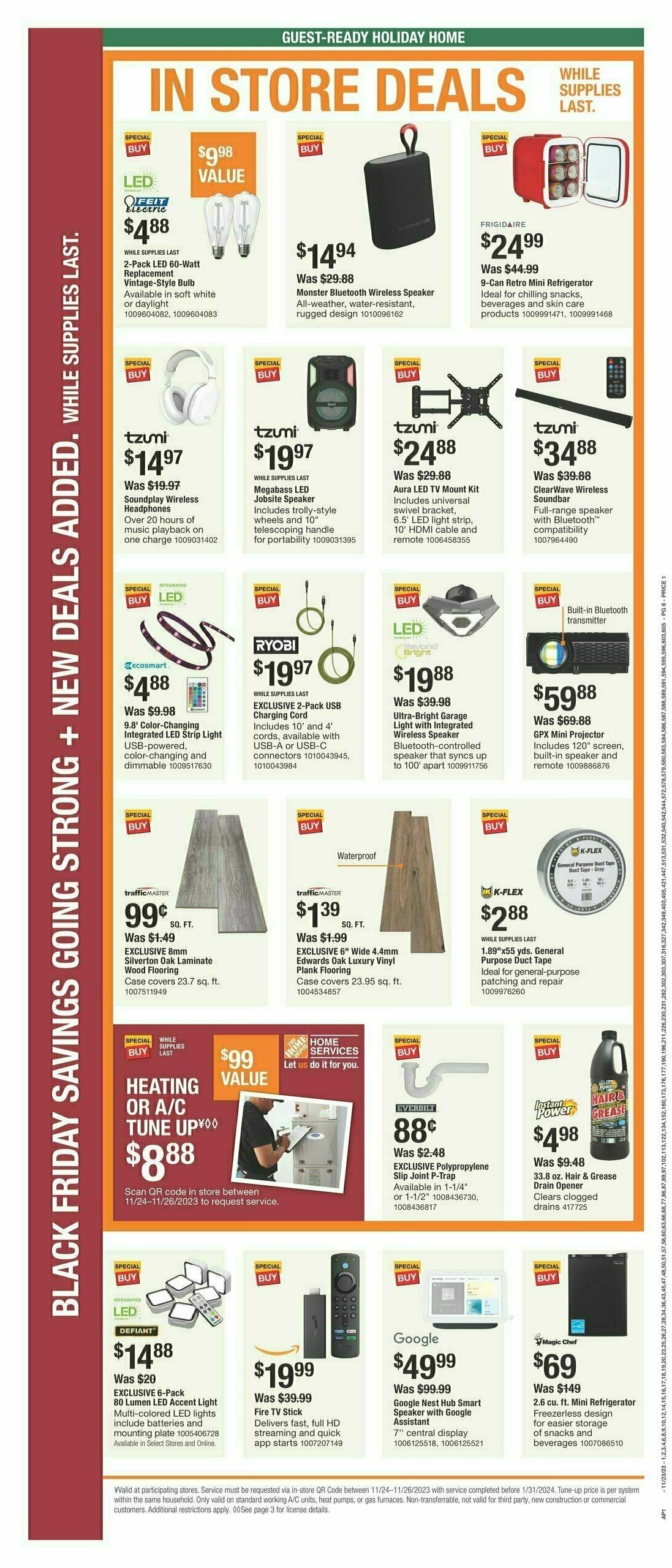 The Home Depot Black Friday Weekly Ad from November 23