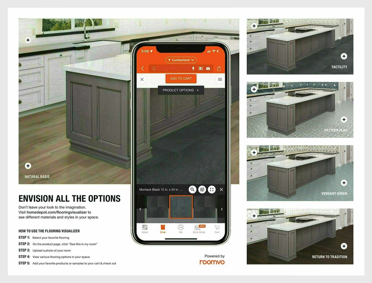 The Home Depot Flooring & Tile Trends Weekly Ad from January 18