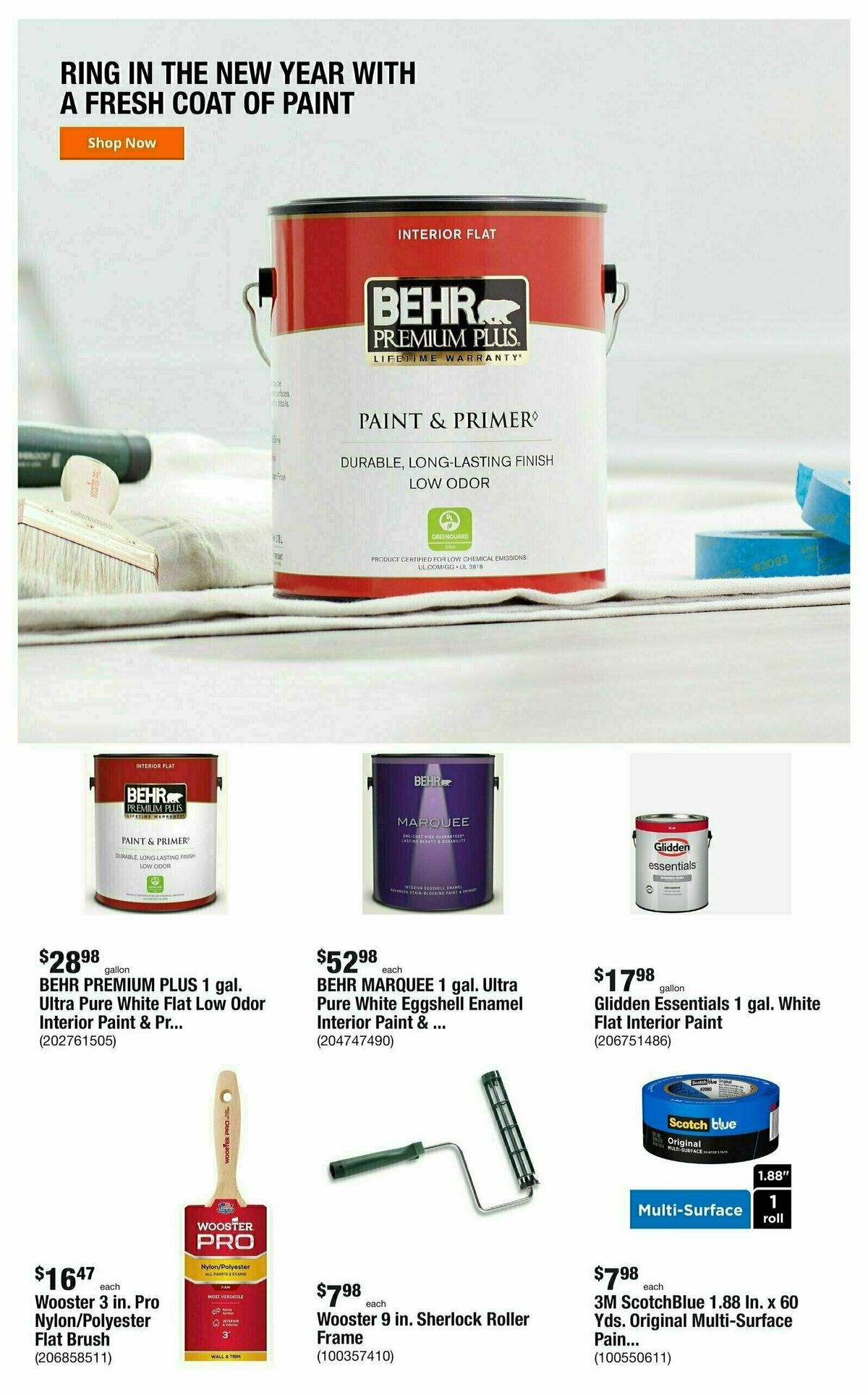 The Home Depot Weekly Ad from January 4