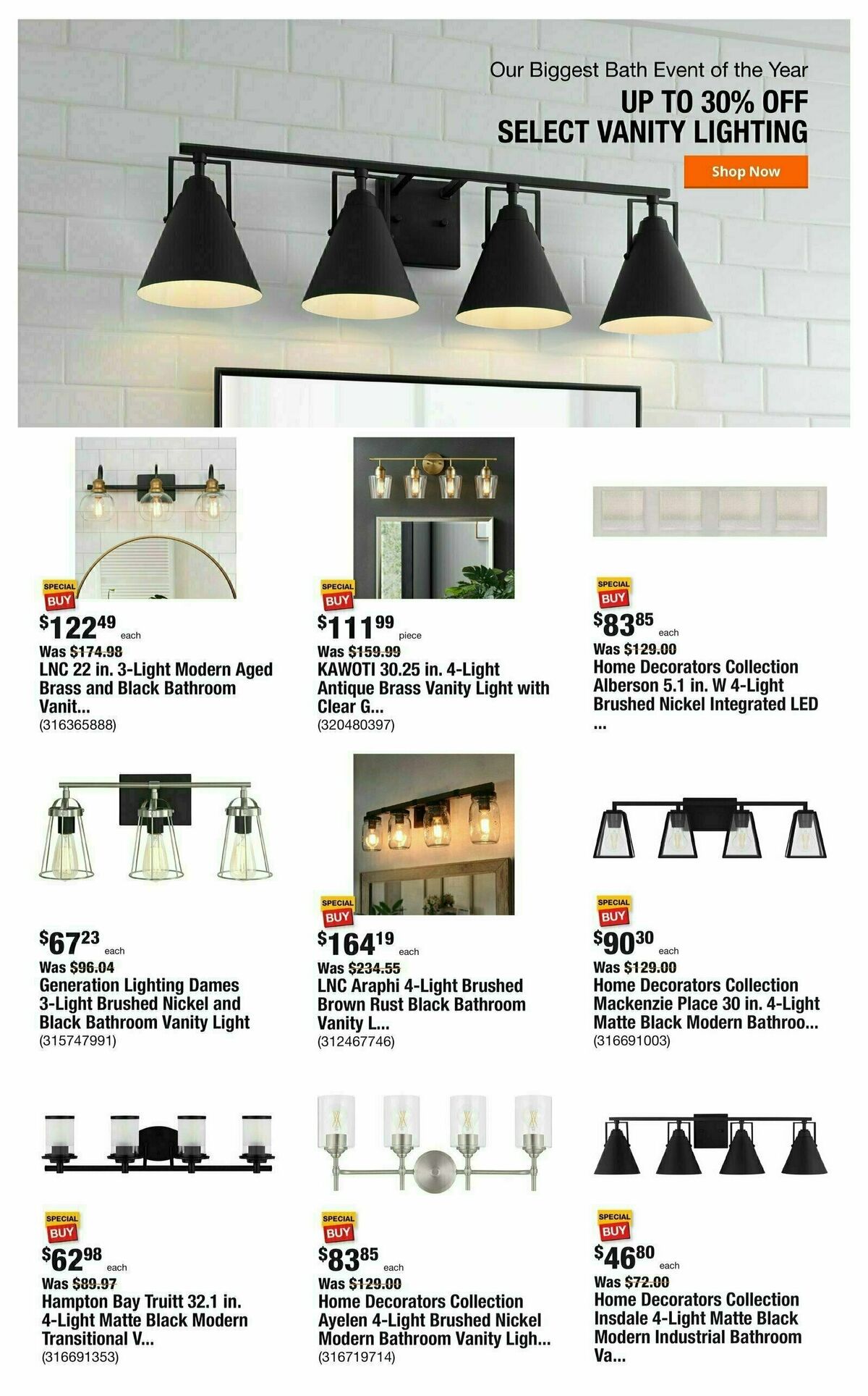 The Home Depot Weekly Ad from January 4