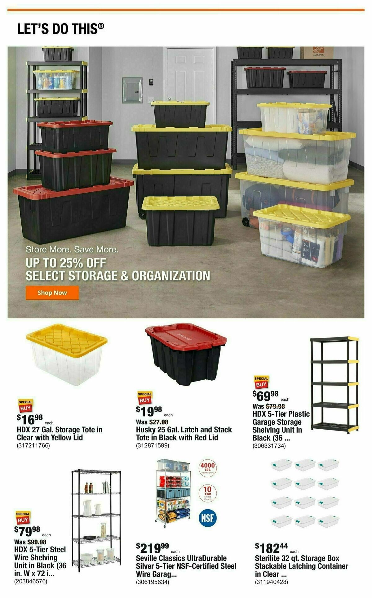 The Home Depot Weekly Ad from January 4