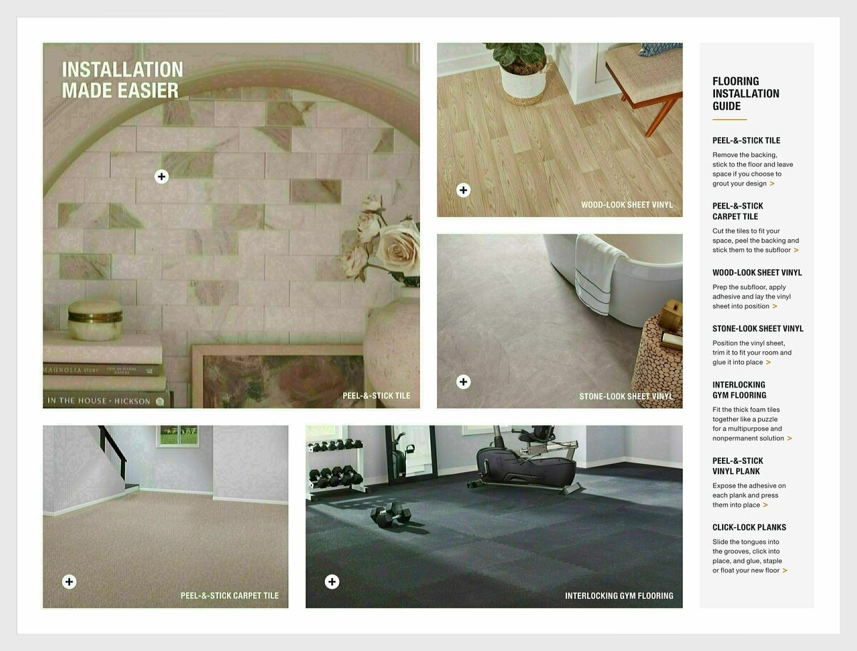 The Home Depot Flooring & Tile Trends - 2024 Weekly Ad from January 15