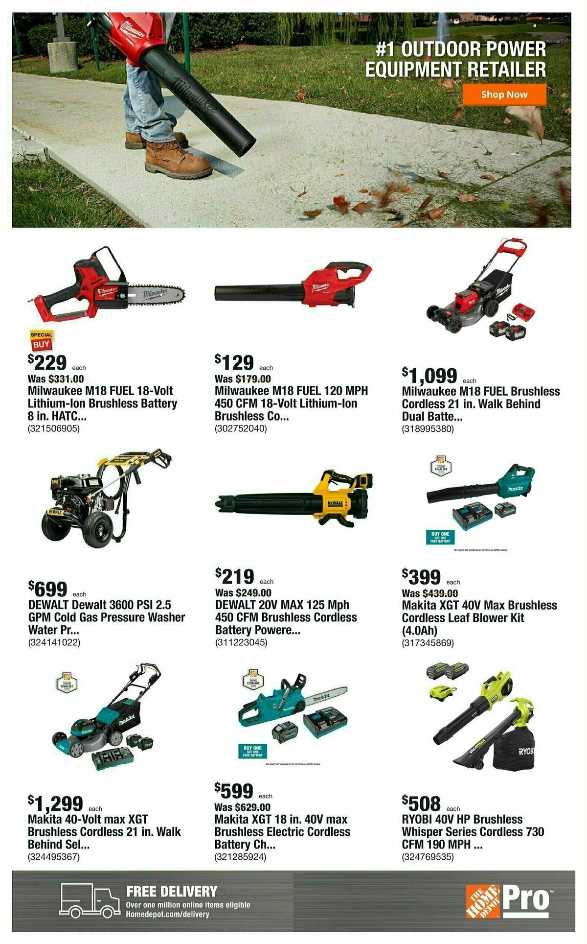 The Home Depot Pro Weekly Ad from January 22