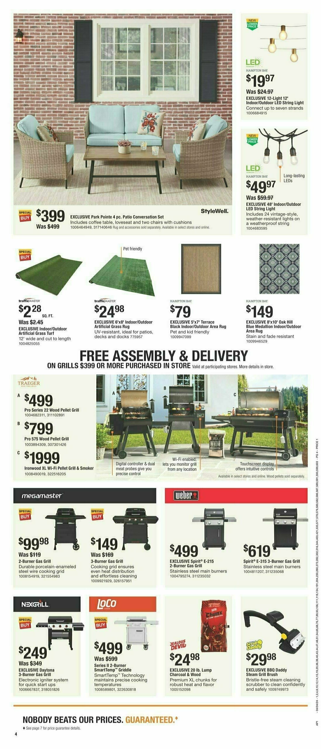 The Home Depot Early Spring Black Friday Weekly Ad from April 4