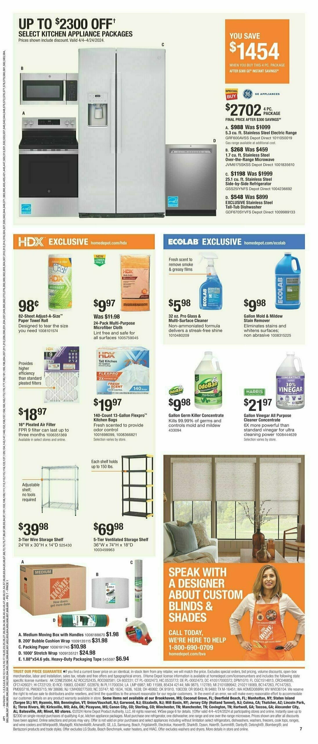 The Home Depot Early Spring Black Friday Weekly Ad from April 4