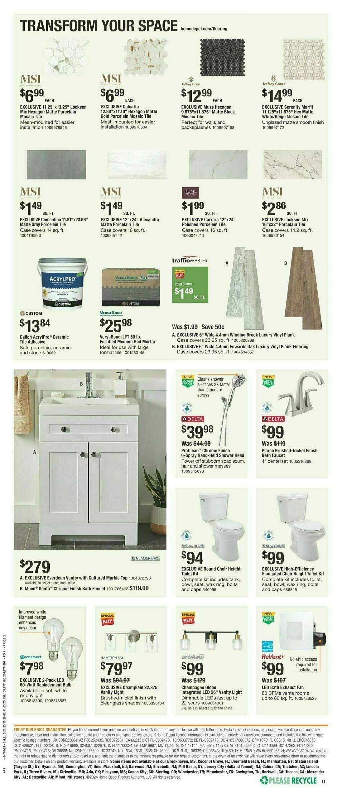 The Home Depot Spring Black Friday Weekly Ad from April 18