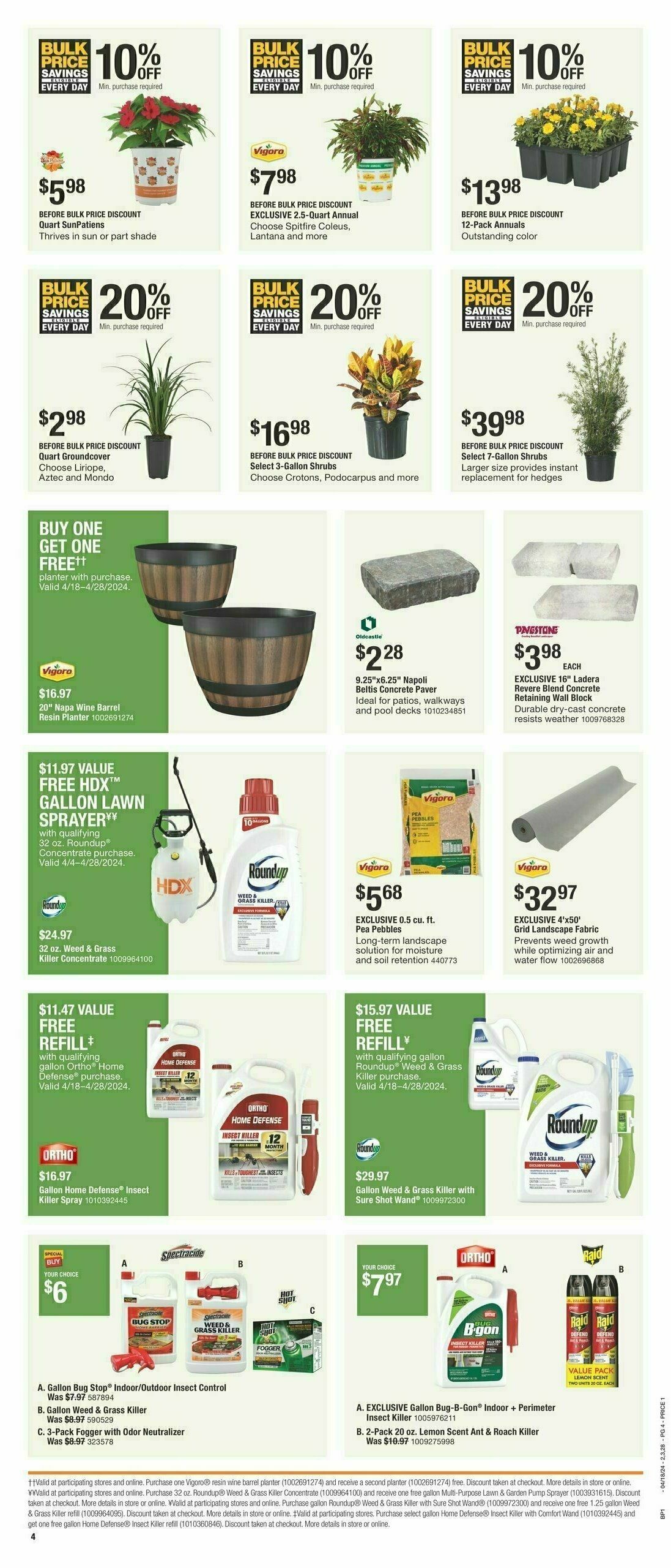 The Home Depot Spring Black Friday Weekly Ad from April 18