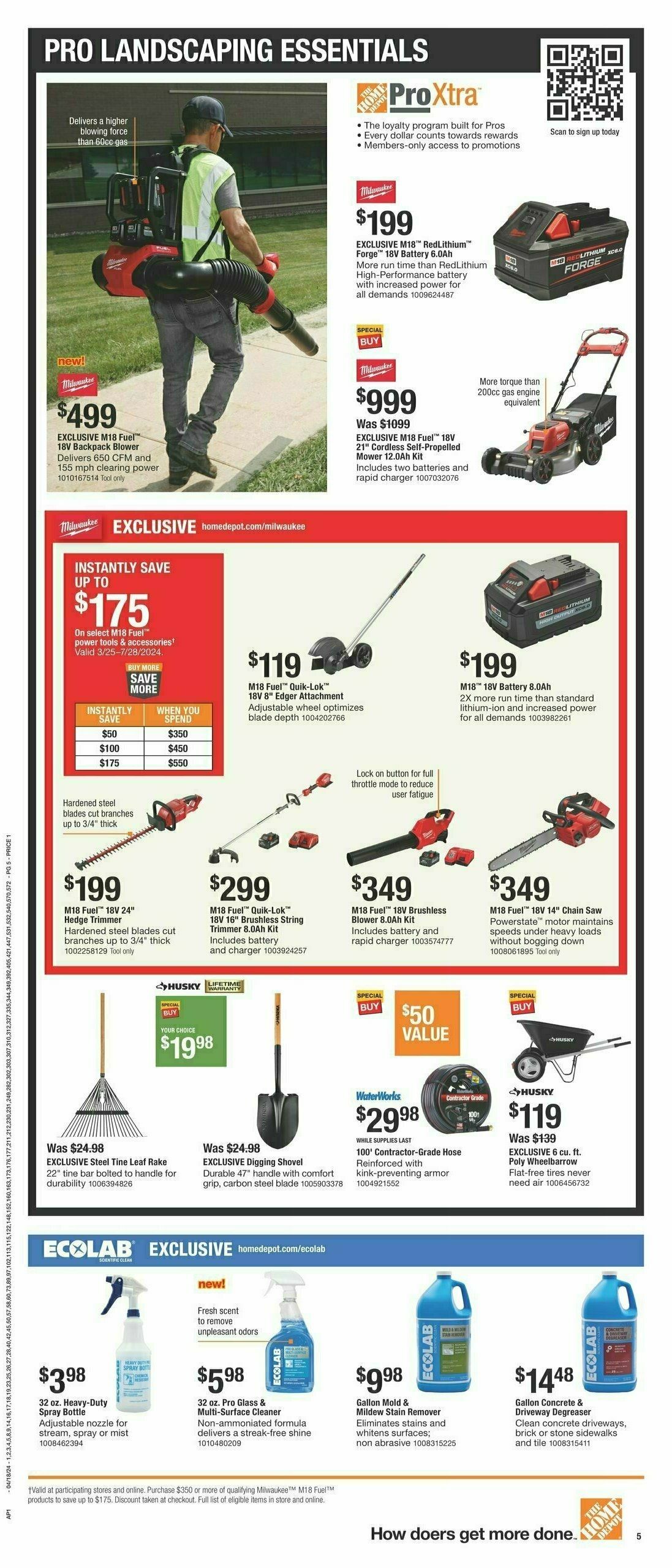 The Home Depot Spring Black Friday Weekly Ad from April 18